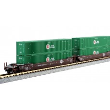 Kato - Gunderson MAXI-IV - BNSF #253791 w/ Green HUB Containers Kato - Gunderson MAXI-IV - BNSF #253791 w/ Green HUB Containers