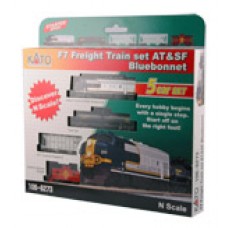 Kato - EMD F7 AT&SF "Bluebonnet" Freight Train Set Kato - EMD F7 AT&SF "Bluebonnet" Freight Train Set